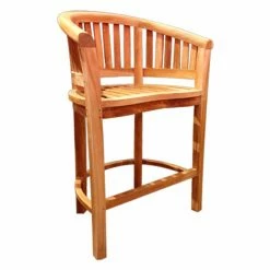 Deals 😀 Outdoor Bar Stools Chic Teak Peanut Teak Outdoor Barstool 👏