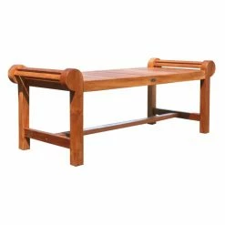 Brand new ⌛ Outdoor Benches Chic Teak Lutyens Teak Backless 52 In. Outdoor Bench 😀