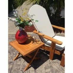 Cheapest 🔔 Patio Accent Tables Chic Teak Titanic Teak Outdoor Folding Side Table 😉