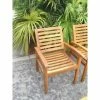 Buy 🥰 Patio Dining Chairs Chic Teak Kasandra Teak Patio Dining Arm Chair ⌛