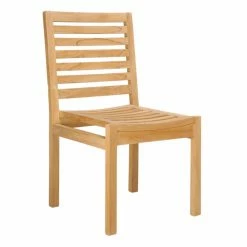 Coupon 🔔 Patio Dining Chairs Chic Teak Kasandra Teak Patio Dining Side Chair ❤️