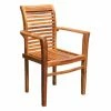 Budget 🤩 Patio Dining Chairs Chic Teak Rio Teak Stacking Patio Dining Chair 😀