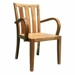 Cheap 🎉 Patio Dining Chairs Chic Teak Boston Teak Patio Dining Arm Chair ⭐