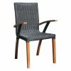 Best Sale ✔️ Patio Dining Chairs Chic Teak Bali Teak Patio Dining Arm Chair 🧨