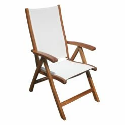 Hot Sale ⭐ Patio Dining Chairs Chic Teak California Teak Reclining Patio Dining Chair ✔️