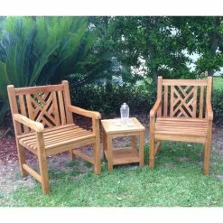 Brand new โ๏ธ Patio Dining Chairs Chic Teak Chippendale Teak Patio Dining Chair ๐คฉ