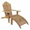 Top 10 😉 Adirondack Chairs Chic Teak Outdoor Adirondack Chair With Footstool 🛒 -Teak Outdoor Furniture Elegant shop masterCHIT106