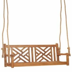 Deals 💯 Porch Swings Chic Teak Chippendale 60 In. Outdoor Porch Swing 👍