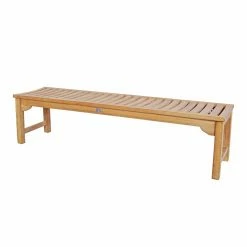 Cheap ✨ Outdoor Benches Seven Seas Teak Outdoor Backless Bench 🔥