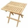 Promo 🎉 Patio Accent Tables Seven Seas Teak Square Folding Patio Side Table 👏 -Teak Outdoor Furniture Elegant shop masterCHIT401
