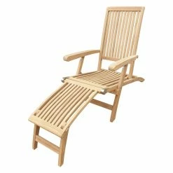 Cheapest 🥰 Outdoor Chaise Lounges Seven Seas Teak Acapulco Outdoor Patio Reclining Steamer Chaise Lounge 😀