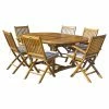 Top 10 ❤️ Patio Dining Sets Chic Teak Santa Barbara Teak 7 Piece Patio Dining Set 😉 -Teak Outdoor Furniture Elegant shop masterCHIT446