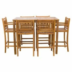 New ⌛ Patio Dining Sets Chic Teak Maldives Teak 7 Piece Patio Dining Set ✨
