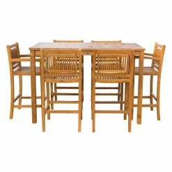 Deals 😉 Patio Dining Sets Chic Teak Maldives Teak 7 Piece Rectangle Patio Dining Set 🧨