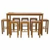 Best reviews of ✨ Patio Dining Sets Chic Teak Santa Monica Teak 9 Piece Patio Dining Set 🔥