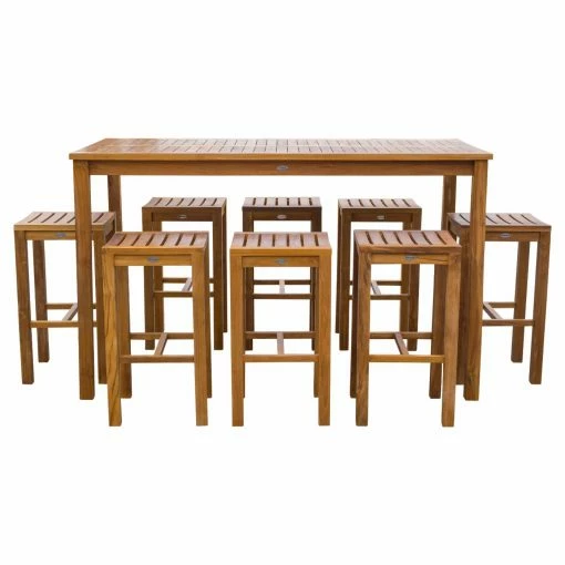 Best reviews of ✨ Patio Dining Sets Chic Teak Santa Monica Teak 9 Piece Patio Dining Set 🔥 -Teak Outdoor Furniture Elegant shop masterCHIT460