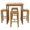 Top 10 ❤️ Patio Dining Sets Chic Teak Havana Teak 5 Piece Patio Dining Set 🎁 -Teak Outdoor Furniture Elegant shop masterCHIT461