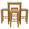 Flash Sale 🧨 Patio Dining Sets Chic Teak Havana Teak 5 Piece Square Patio Dining Set 🔔 -Teak Outdoor Furniture Elegant shop masterCHIT462