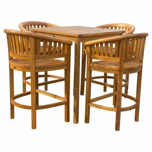 Wholesale 😉 Patio Dining Sets Chic Teak Peanut Teak 5 Piece Square Patio Dining Set ✨ 8 Wholesale 😉 Patio Dining Sets Chic Teak Peanut Teak 5 Piece Square Patio Dining Set ✨ -Teak Outdoor Furniture Elegant shop masterCHIT464