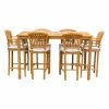 Best Pirce ⌛ Patio Dining Sets Chic Teak Orleans Teak 7 Piece Patio Dining Set ⌛ -Teak Outdoor Furniture Elegant shop masterCHIT466