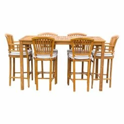 Best Pirce ⌛ Patio Dining Sets Chic Teak Orleans Teak 7 Piece Patio Dining Set ⌛