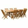 New 🛒 Patio Dining Sets Seven Seas Teak West Palm Teak 9 Piece Rectangle Patio Dining Set 👍 -Teak Outdoor Furniture Elegant shop masterCHIT468 1