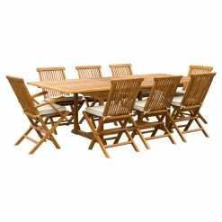 Teak Outdoor Furniture Elegant shop 18 New 🛒 Patio Dining Sets Seven Seas Teak West Palm Teak 9 Piece Rectangle Patio Dining Set 👍