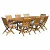 Buy 🧨 Patio Dining Sets Seven Seas Teak Santa Monica Teak 9 Piece Oval Patio Dining Set ❤️ -Teak Outdoor Furniture Elegant shop masterCHIT469 1