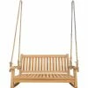 Wholesale 🛒 Porch Swings Seven Seas Teak San Juan Double Outdoor Porch Swing - Honey Tone Brown 🧨 -Teak Outdoor Furniture Elegant shop masterCHIT529