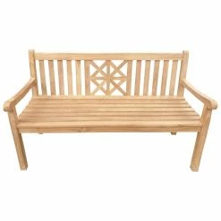 Coupon 😉 Outdoor Benches Seven Seas Teak Arizona Outdoor Patio Bench - Honey Tone Brown ❤️