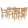 Brand new ✨ Patio Dining Sets Chic Teak Castle 7 Piece Bar Height Patio Dining Set With 2 Arm Chairs And 4 Armless Chairs 🧨 -Teak Outdoor Furniture Elegant shop masterCHIT545