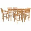 Buy ⌛ Patio Dining Sets Chic Teak Castle 7 Piece Bar Height Patio Dining Set With Arm Chairs ❤️ -Teak Outdoor Furniture Elegant shop masterCHIT546