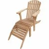 Promo 🔥 Adirondack Chairs Seven Seas Teak Classic Adirondack Chair With Ottoman 🥰 -Teak Outdoor Furniture Elegant shop masterCHIT550