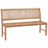 Best deal ✔️ Outdoor Benches Chic Teak Castle Slat Back Armless Garden Bench - Honey Tone Brown 🎁 -Teak Outdoor Furniture Elegant shop masterCHIT552