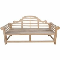 Top 10 ❤️ Outdoor Benches Seven Seas Teak Marlborough Curved Back Garden Bench - Honey Tone Brown 🎁