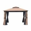 Outlet ✔️ Soft-top Cloud Mountain Luxuriously 10 X 12 Gazebo 💯 -Teak Outdoor Furniture Elegant shop masterCLOD251