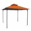 Best deal 🌟 Soft-top International Caravan Mesa Steel 2-Tier Steel Patio Gazebo With Vent ⭐ -Teak Outdoor Furniture Elegant shop masterICI315