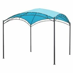 Best Pirce 😍 Soft-top International Caravan St. Kitts 10 Ft. Iron Dome Top Outdoor Gazebo ⭐