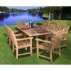 Best deal ❤️ Patio Dining Sets Amazonia Newcastle Teak Dining Set - Seats 8 👏 -Teak Outdoor Furniture Elegant shop masterIHM053