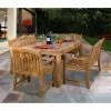 Discount 🧨 Patio Dining Sets Amazonia Geneve Teak Chair And Bench Dining Set - Seats 6 ⌛ -Teak Outdoor Furniture Elegant shop masterIHM076