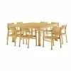 Brand new ✨ Patio Dining Sets Amazonia Anniston 9 Piece Teak Square Patio Dining Set 🎉 -Teak Outdoor Furniture Elegant shop masterIHM099