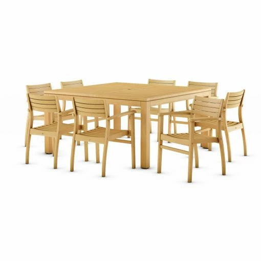 Brand new ✨ Patio Dining Sets Amazonia Anniston 9 Piece Teak Square Patio Dining Set 🎉 7 Brand new ✨ Patio Dining Sets Amazonia Anniston 9 Piece Teak Square Patio Dining Set 🎉 -Teak Outdoor Furniture Elegant shop masterIHM099