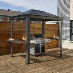 Top 10 ⌛ Hardtop SOJAG INC Mykonos 5 X 8 Ft. Steel Grill Gazebo 👍
