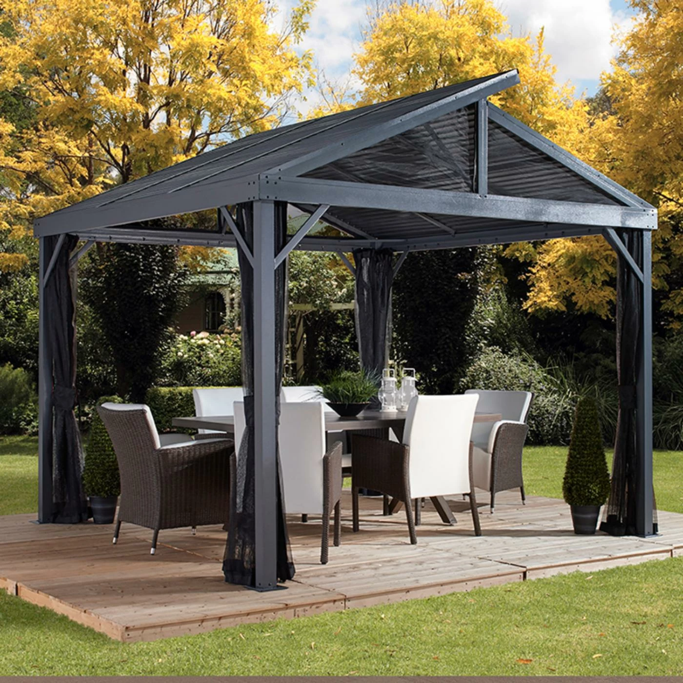 Deals ⭐ Hardtop SOJAG INC Sanibel II 10 X 10 Ft. Steel Gazebo 🎁 3 Deals ⭐ Hardtop SOJAG INC Sanibel II 10 X 10 Ft. Steel Gazebo 🎁