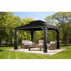 Buy 😍 Hardtop SOJAG INC Messina Aluminum Square Gazebo ⌛