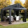Buy ๐ฅฐ Hardtop SOJAG INC Sanibel II 8 X 8 Ft. Gazebo With Insect Netting โ 2 Buy ๐ฅฐ Hardtop SOJAG INC Sanibel II 8 X 8 Ft. Gazebo With Insect Netting โ -Teak Outdoor Furniture Elegant shop masterSOJA051