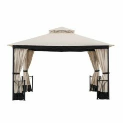 Top 10 👍 Soft-top Sunjoy Hip 11 X 13 Ft. 2 Tier Fabric Top Steel Gazebo 😍