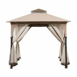 Best reviews of 😍 Soft-top Sunjoy 9.5 X 9.5 Ft. 2-tone Fabric Topped Steel Gazebo 🎉