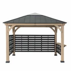 Top 10 🧨 SummerCove Cameron 11 Ft. X 11 Ft. Cedar Wood Framed Hot Tub Gazebo With Steel And Polycarbonate Hardtop 🛒