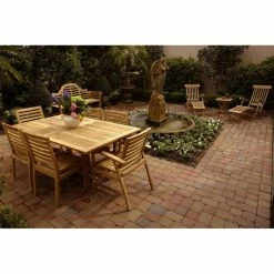 Buy 🥰 Patio Dining Chairs Chic Teak Kasandra Teak Patio Dining Arm Chair ⌛ -Teak Outdoor Furniture Elegant shop scaleCHIT024